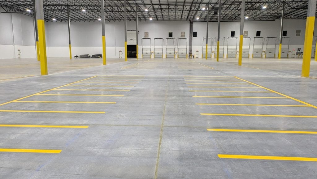Document Solutions Company warehouse freshly painted