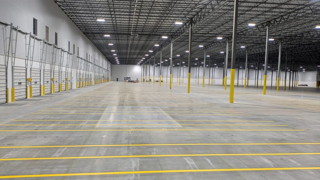 Document Solutions Company warehouse freshly painted