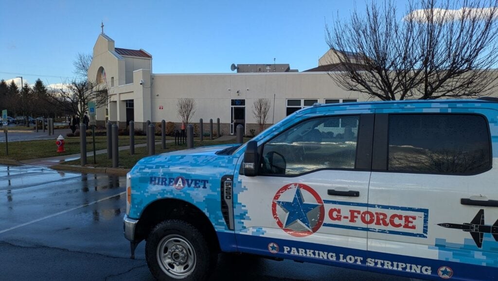 G-FORCE® truck parked in front of House of Worship