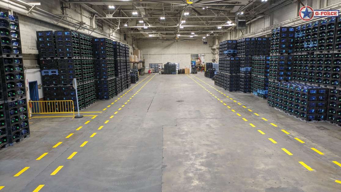 Warehouse Marking for Beverage Distributor in Levittown, PA image