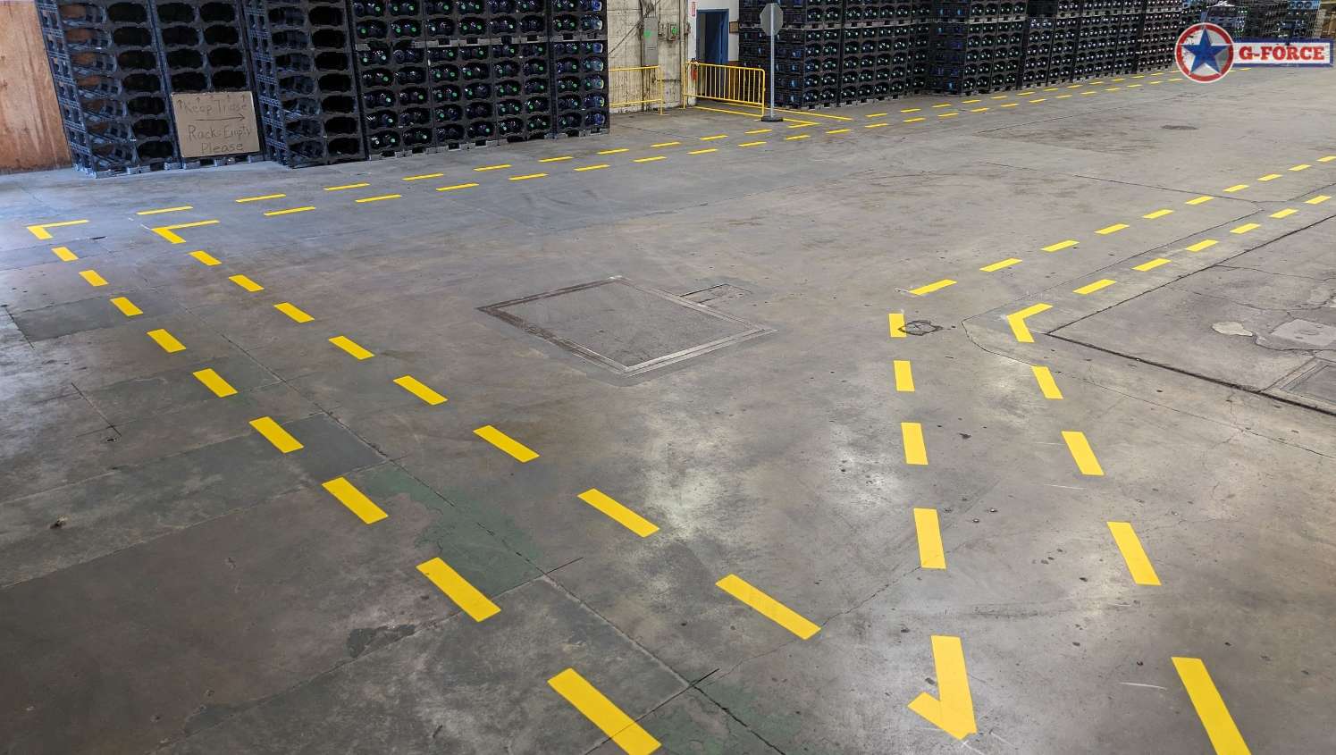 warehouse floor marking in Levittown, PA