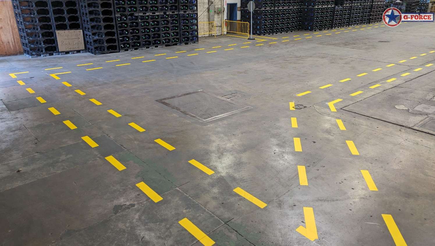 Warehouse Marking for Beverage Distributor in Levittown, PA GFORCE™