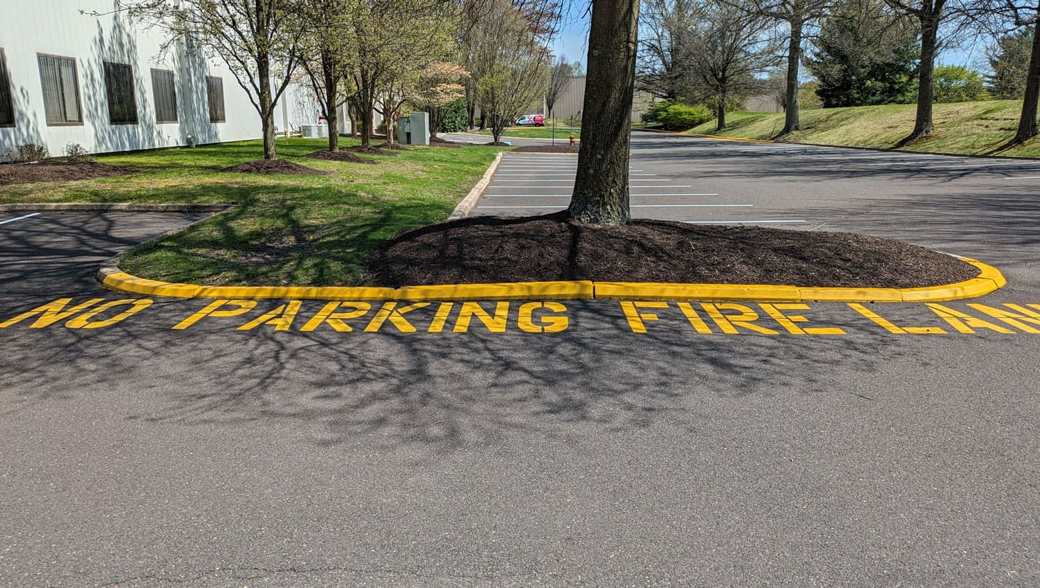 fire lane striping in Bucks County, PA