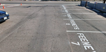 Image of Feeney’s Restaurant & Bar Parking Lot Striping Project
