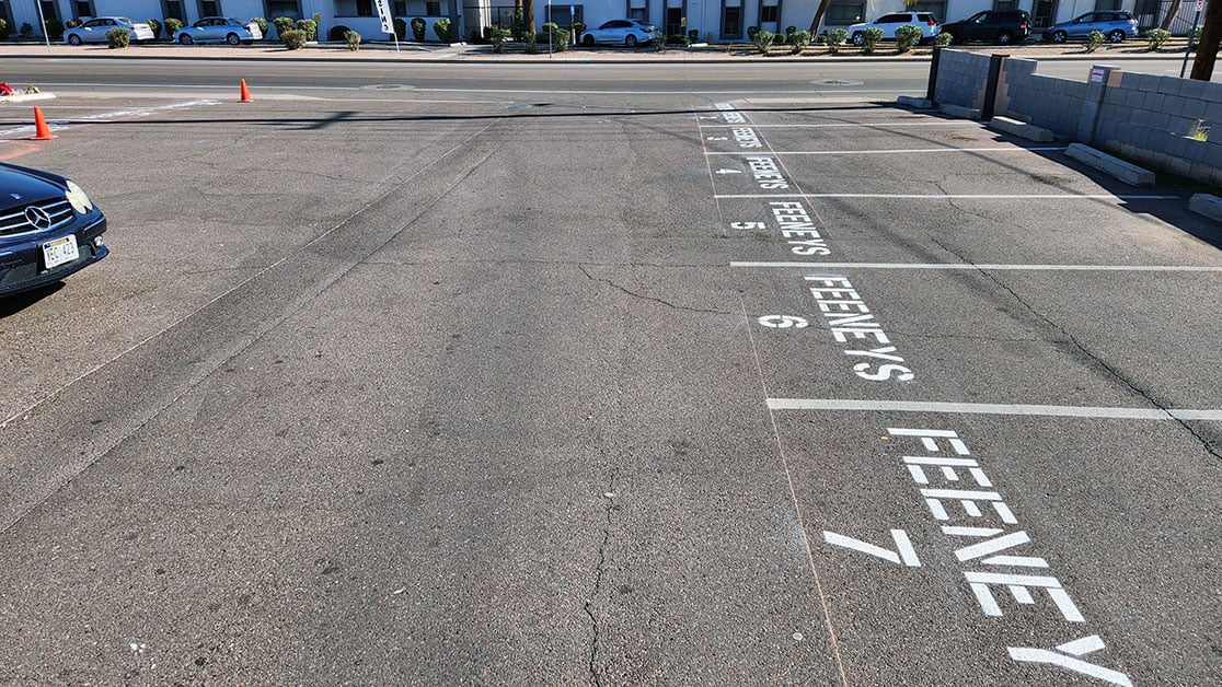 Feeney’s Restaurant & Bar Parking Lot Striping Project