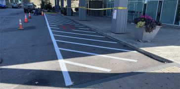 Image of Fire Lane Striping for Highland House Tower in Pittsburgh