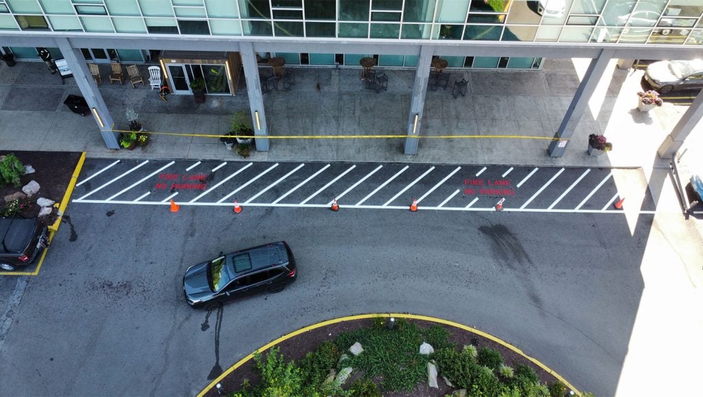 before line striping in Pittsburgh, PA
