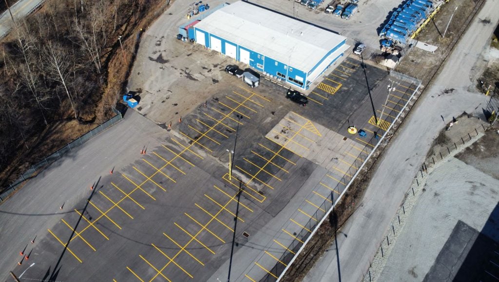 before line striping in Carnegie, PA