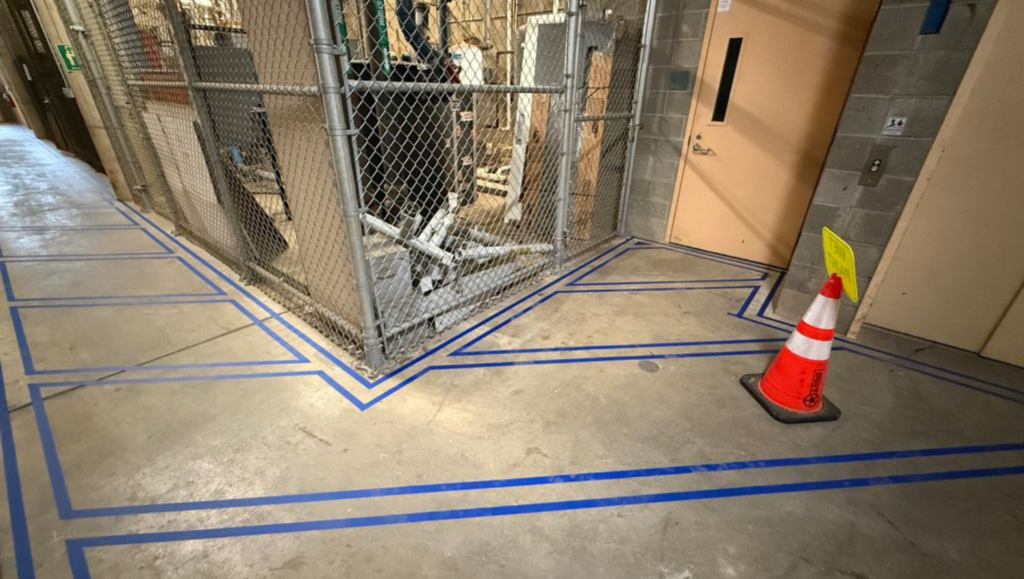 Before G-FORCE Pittsburgh - Warehouse Marking Project in Pittsburgh, PA