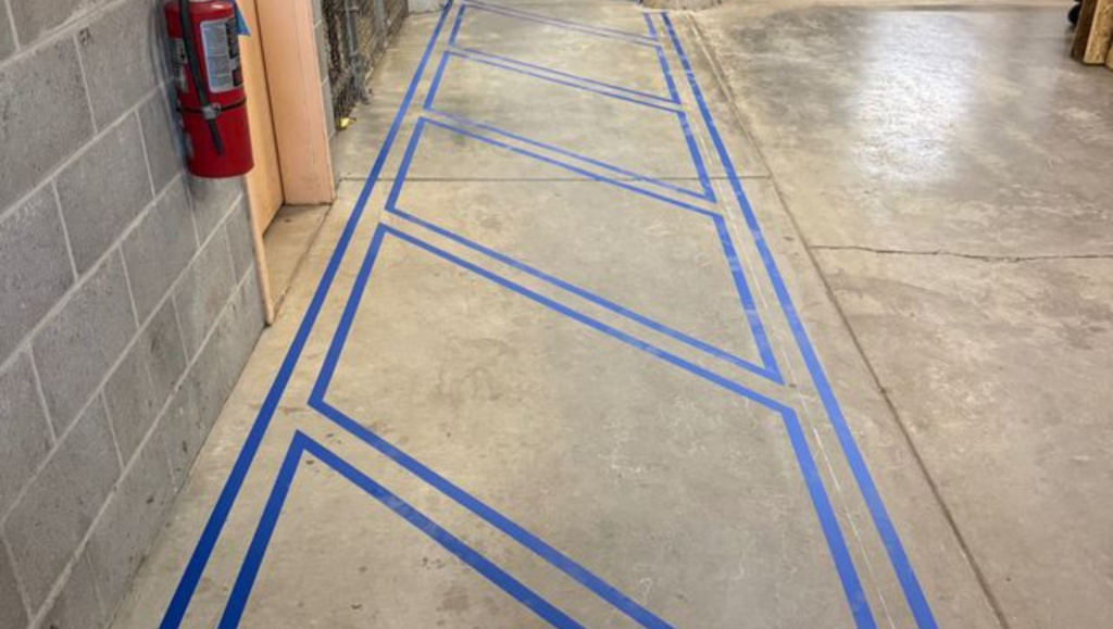 Before G-FORCE Pittsburgh - Warehouse Marking Work in Pittsburgh, PA