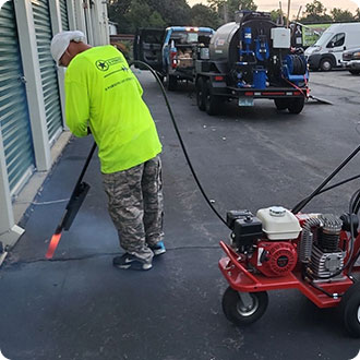 crackfill in progress