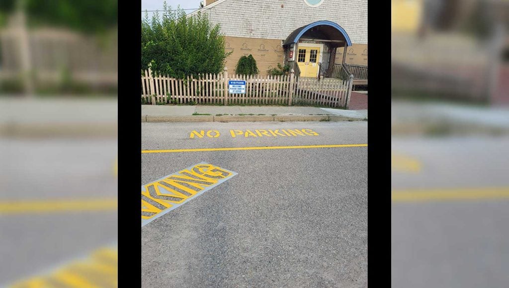 fire lane stenciling