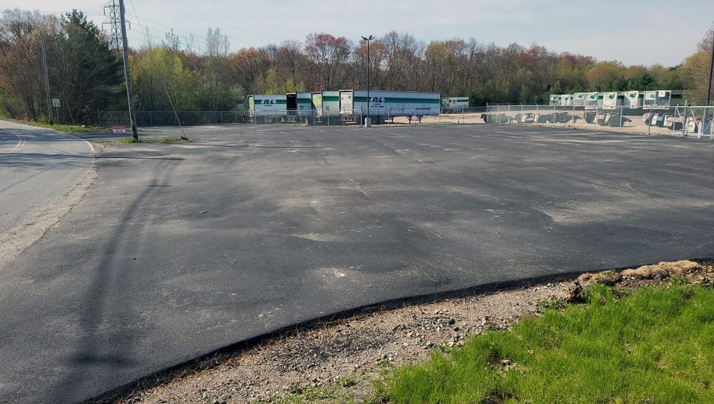 new parking lot markings