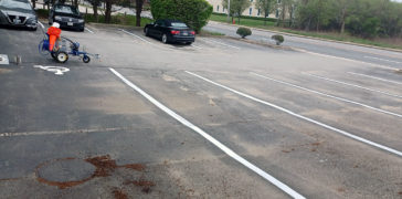 Image of Line Striping for a Medical Building and Spa