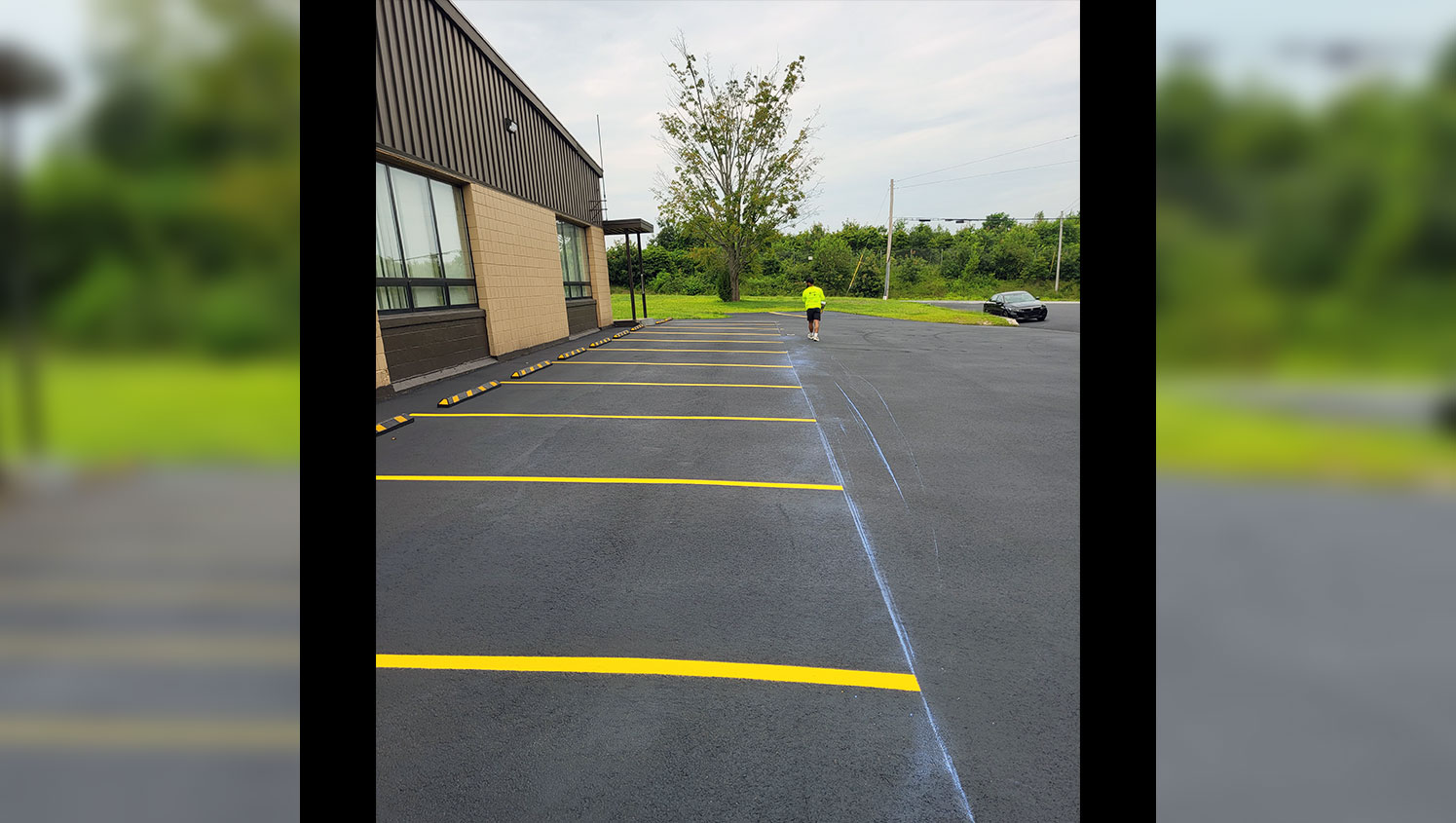 line striping for lincoln, ri warehouse