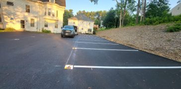 Image of Residential Parking Lot Striping Project
