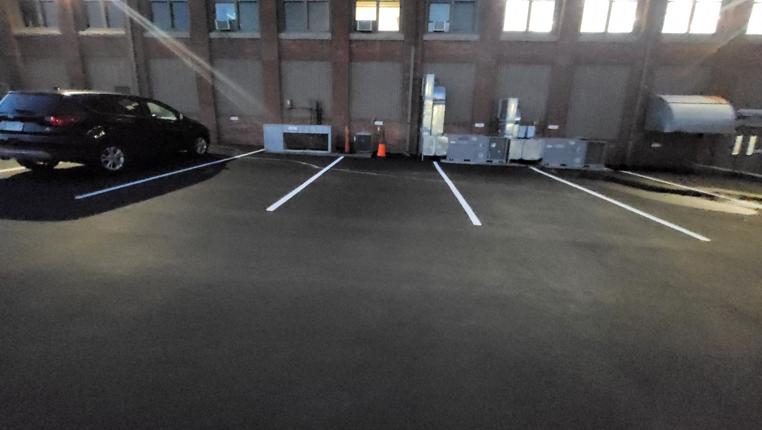 parking lot painting in new bedford, ma