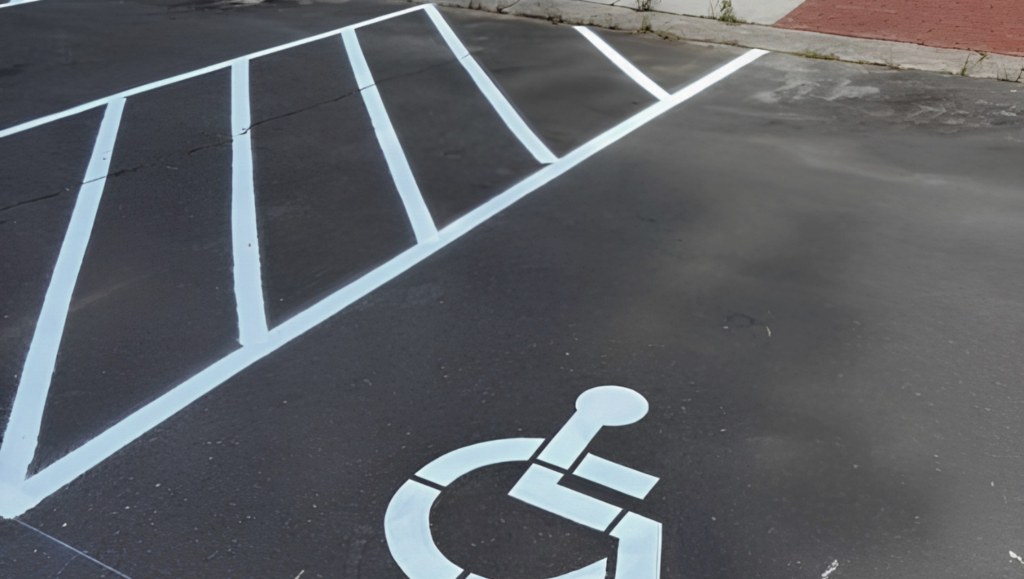 Line Striping Project for Office Building in Durham, NC