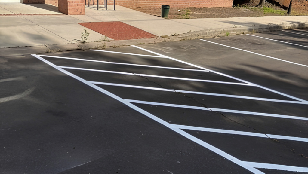 Line Striping Work for Office Building in Durham, NC