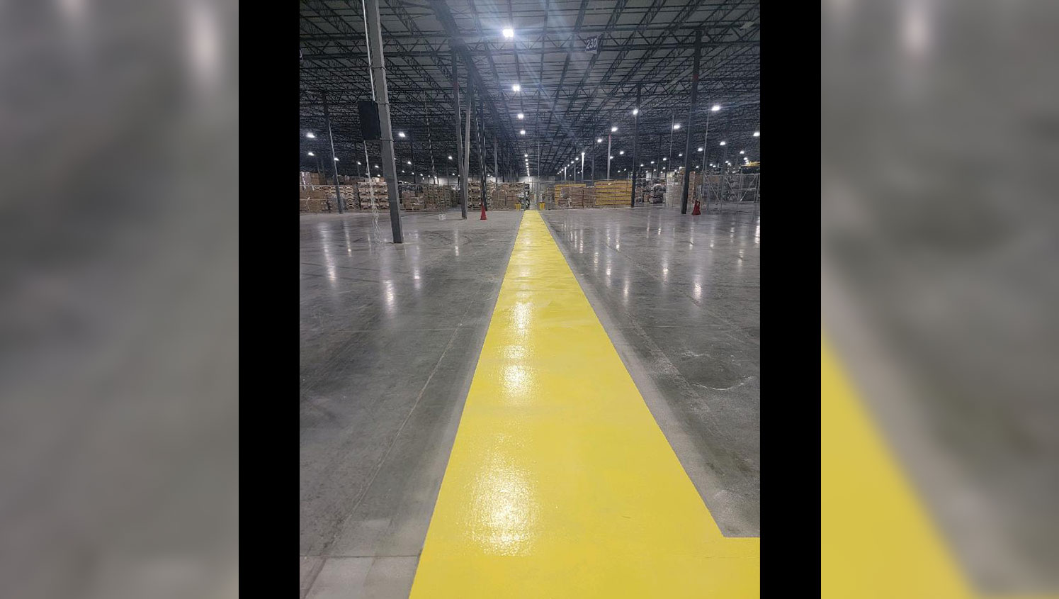 epoxy warehouse walkway in Richmond, VA