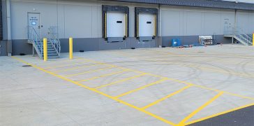 Image of Line Striping for International Global Foods Warehouse in Woodbridge, VA