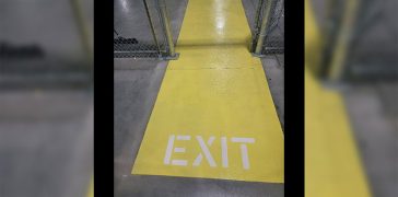 Image of Warehouse Floor Marking for Omega Construction – Lowe’s