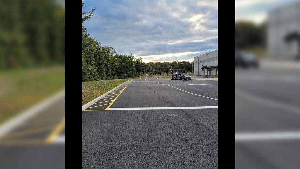 crosswalk striping in Woodbridge, VA