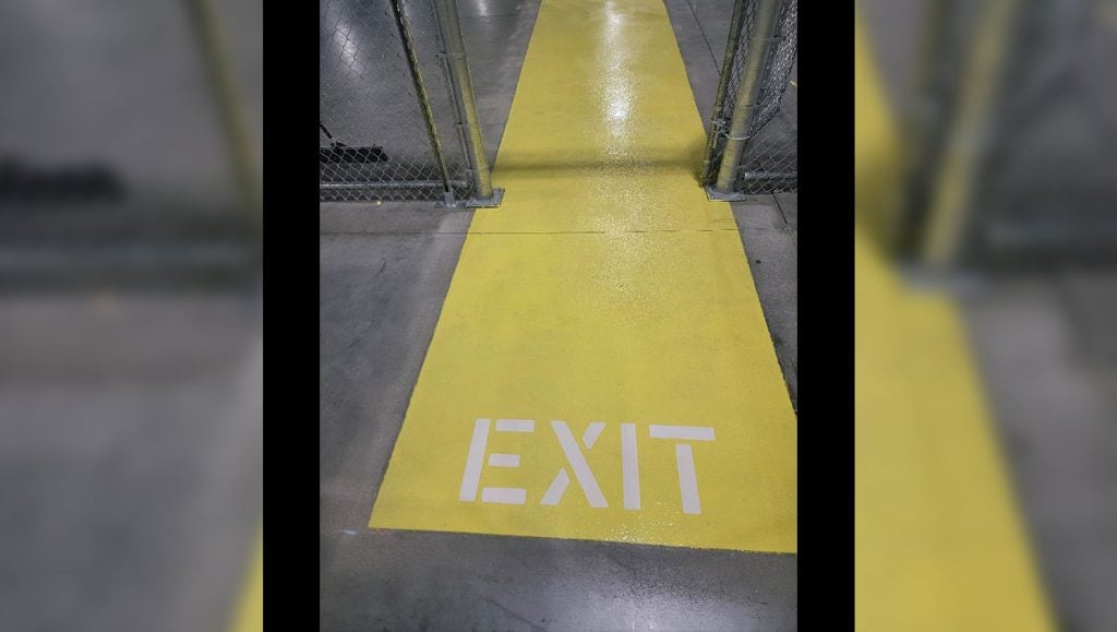 warehouse marking project prep in Richmond, VA