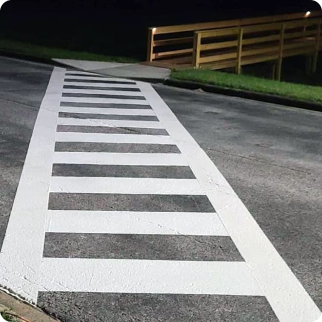 crosswalk thermoplastic markings