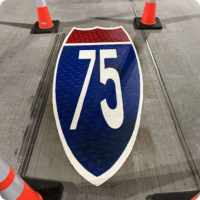 thermoplastic highway markings