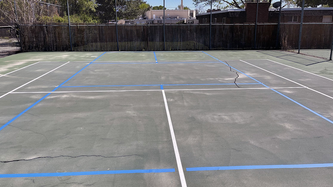 Evergreen Swim and Tennis Club Pickleball Court Striping Project image
