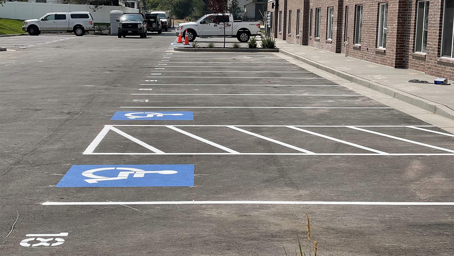ADA compliant parking stalls for Elite Craft Homes in Ogden, UT