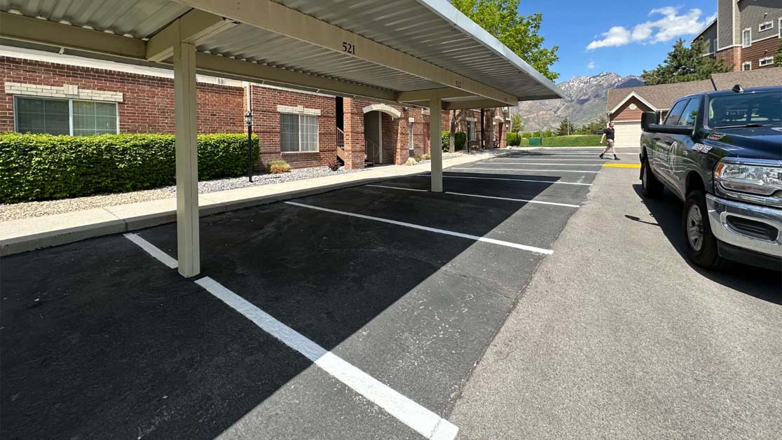 Restriping for Apartment Parking Lots image