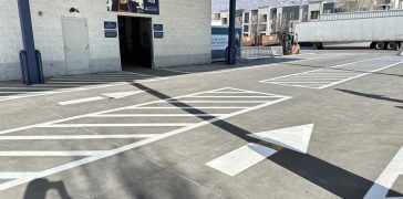 Image of Line Striping for Deseret Industries