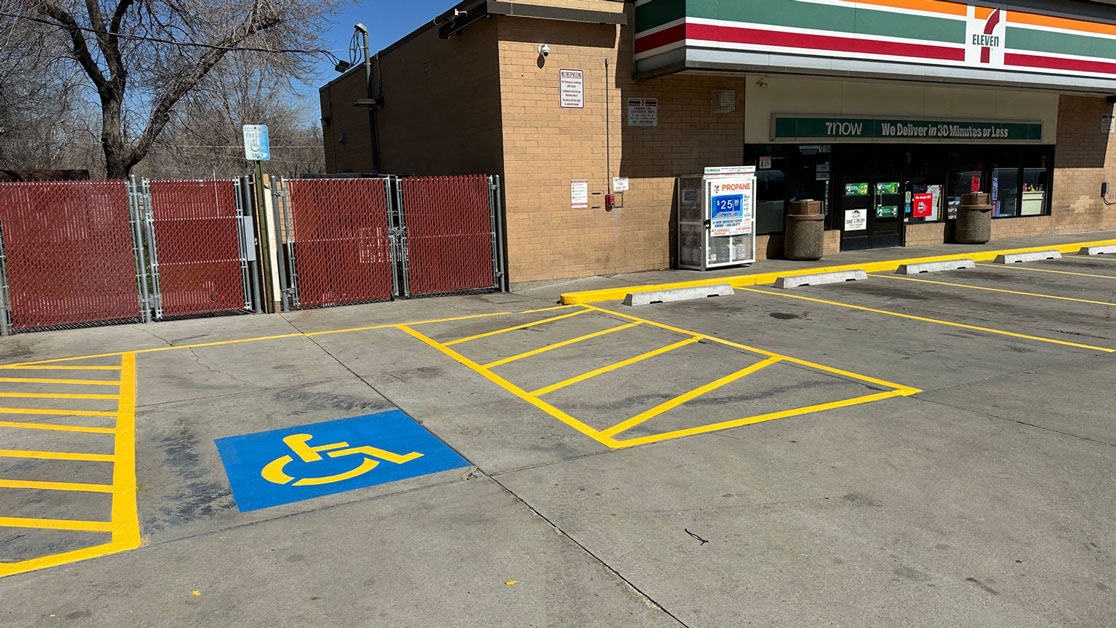 Line Striping for Three 7-Eleven Locations in Salt Lake City, UT image