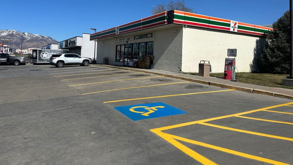 ADA parking striping in Salt Lake City, UT