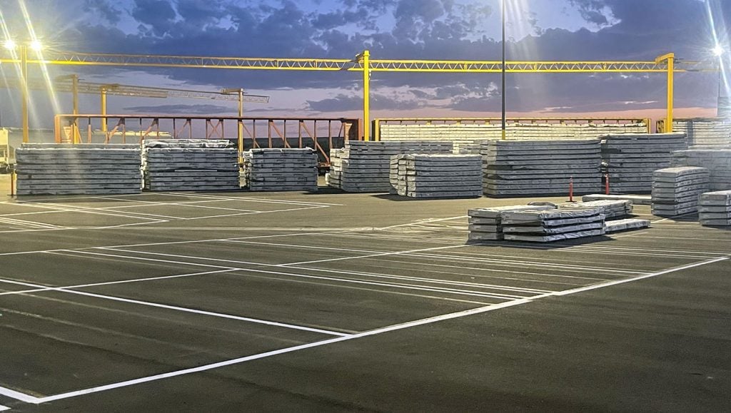 G-FORCE™ team working on Azek Technologies line striping project