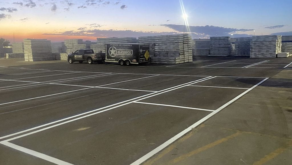 new line markings in Boise, Idaho project