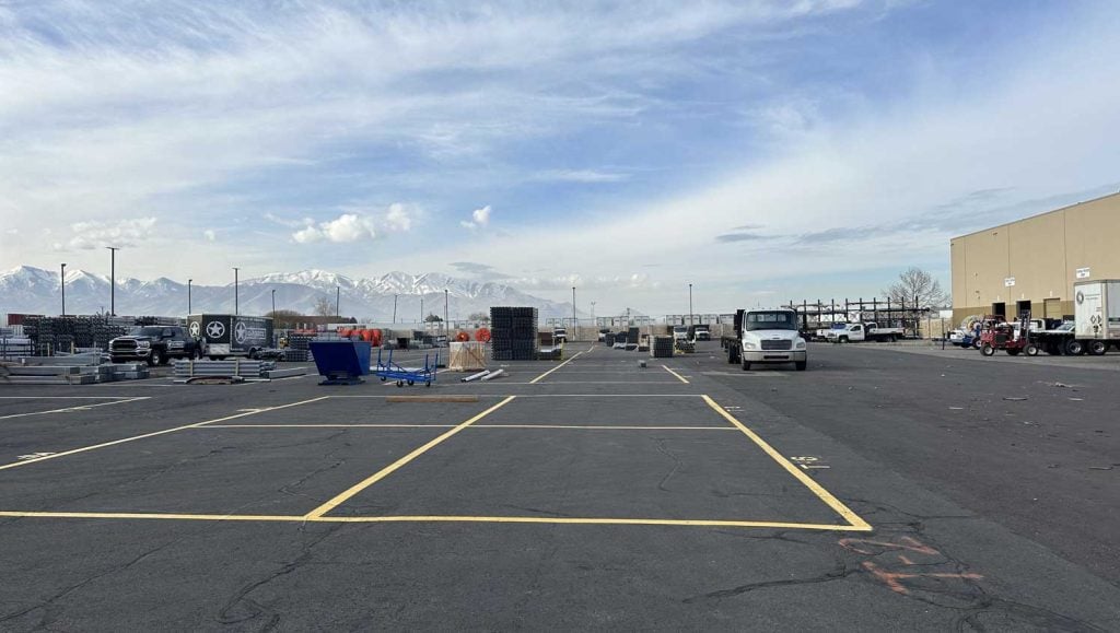 parking lot painting in Salt Lake City, UT
