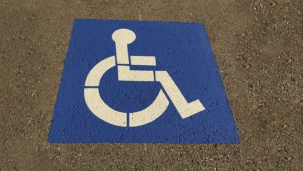 new hatch striping at The Ridge Senior Living Center in Salt Lake City, UT