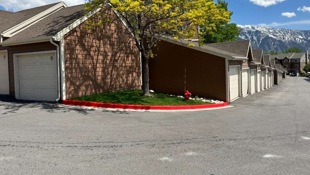 new fire lane markings