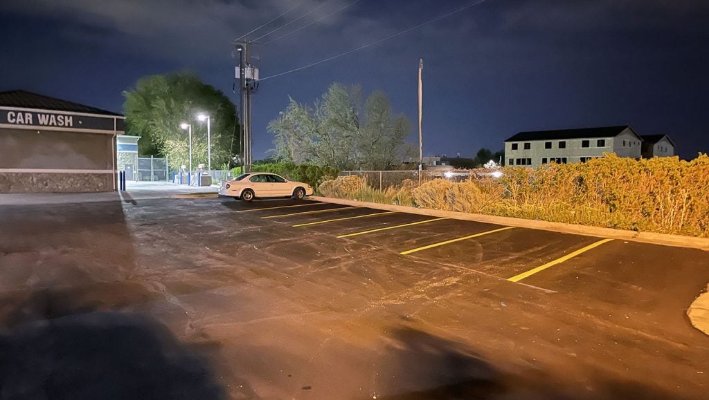 new ADA accessible parking stalls at Beto's in Kearns, UT