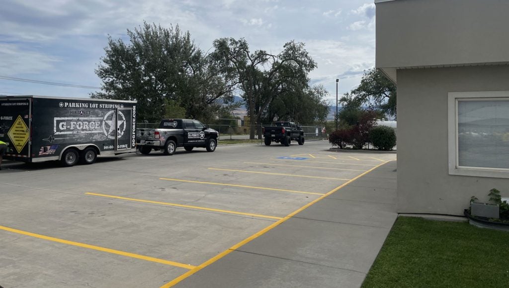 new truck stall markings at thermo fluids