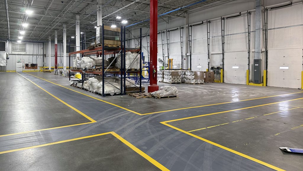 freshly striped no-forklift zone-featured image