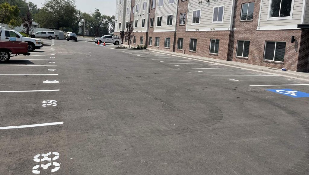 numbered parking spaces for Ogden, UT residents