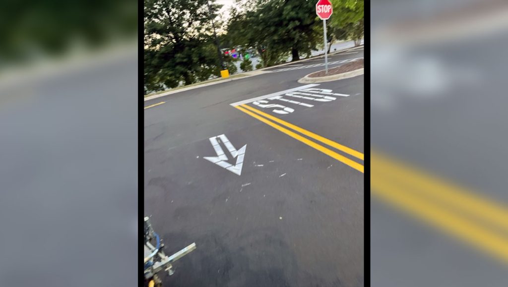 new ada stall markings at greensboro walmart