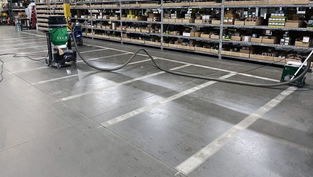 warehouse line removal machine