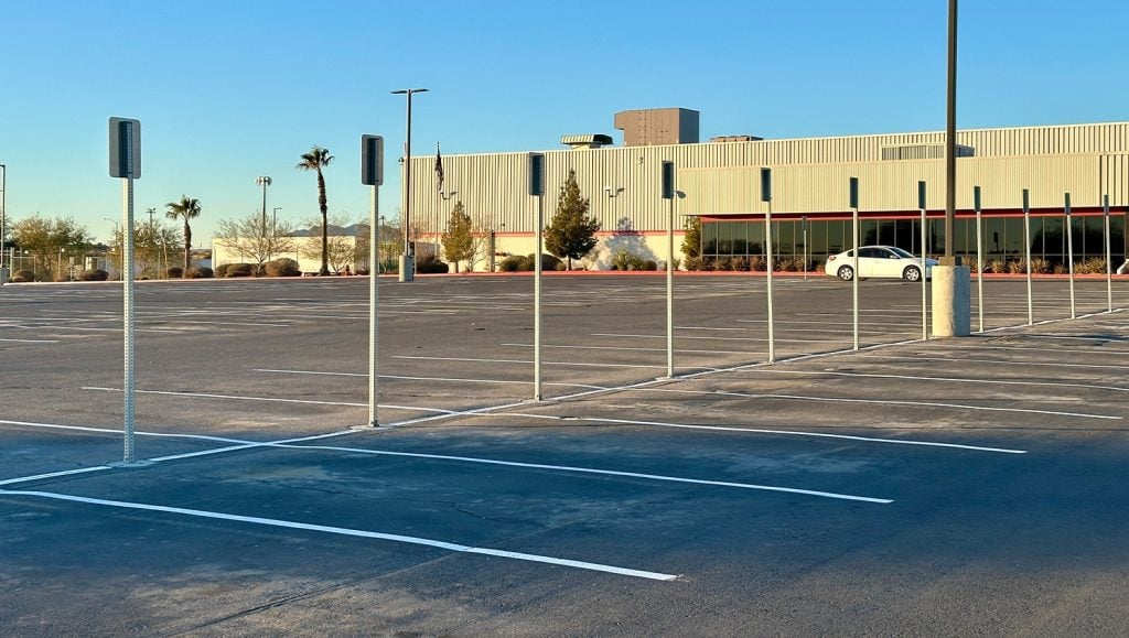 TJ MAXX Distribution Center parking lot freshly painted