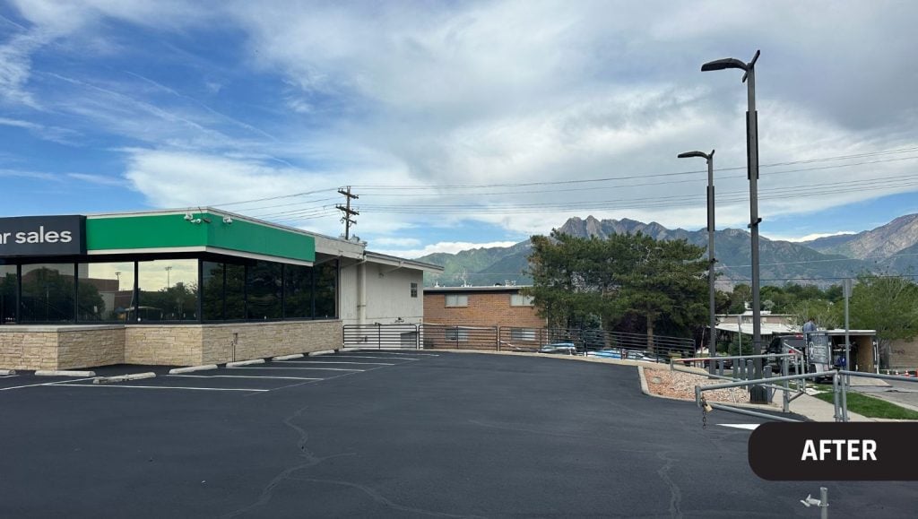 asphalt pavement installed for Enterprise Car Sales parking lot