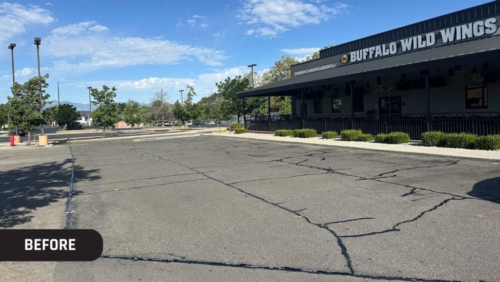 Buffalo Wild Wings parking lot before portrait